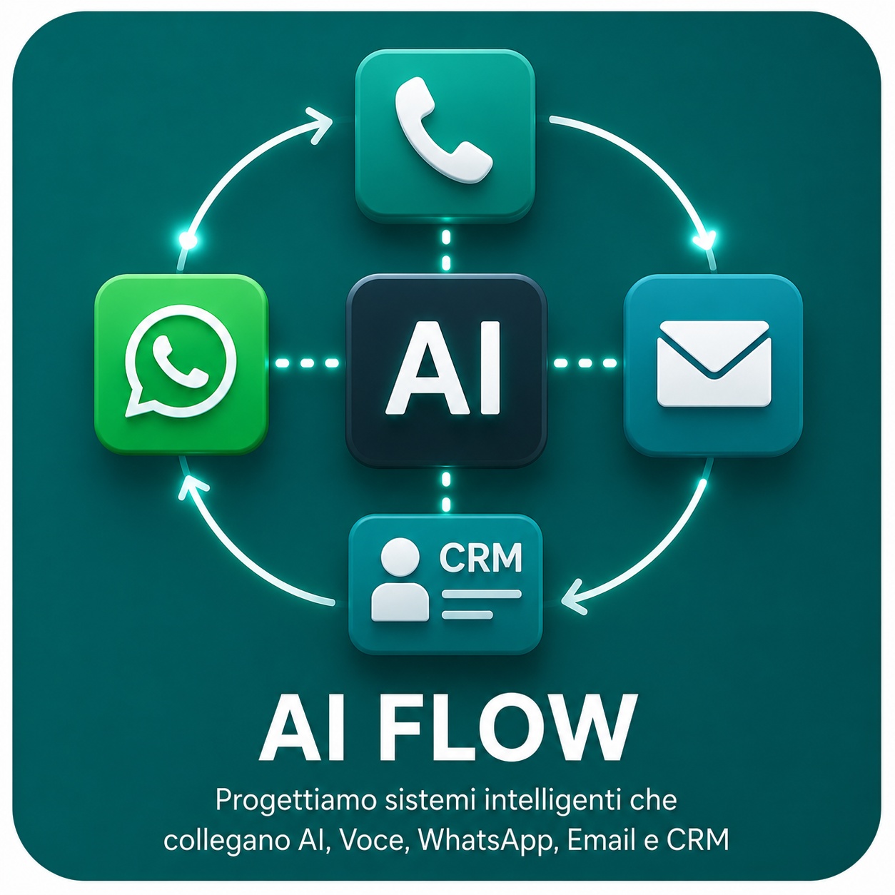 CoachImmobiliare AI Flow – sistemi intelligenti AI, WhatsApp, Email, CRM